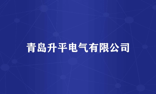 青岛升平电气有限公司