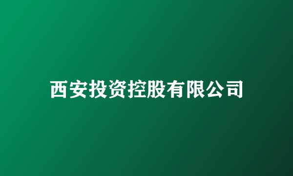 西安投资控股有限公司