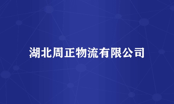 湖北周正物流有限公司
