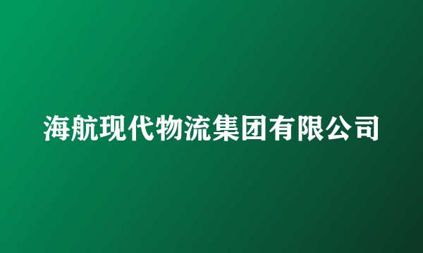海航现代物流集团有限公司