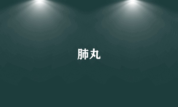 肺丸