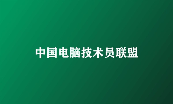 中国电脑技术员联盟