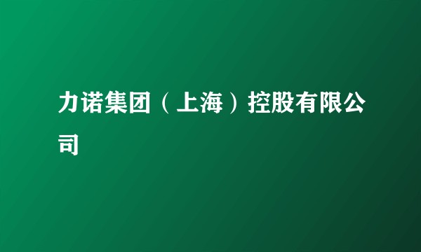 力诺集团（上海）控股有限公司