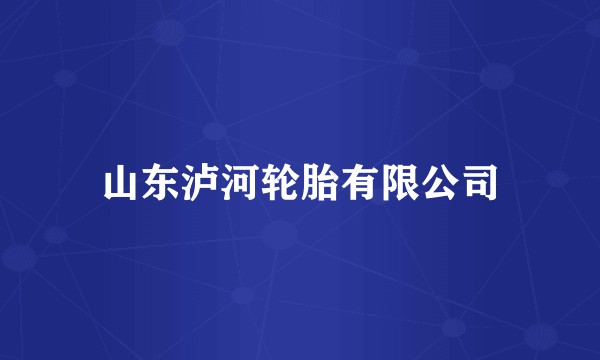 山东泸河轮胎有限公司