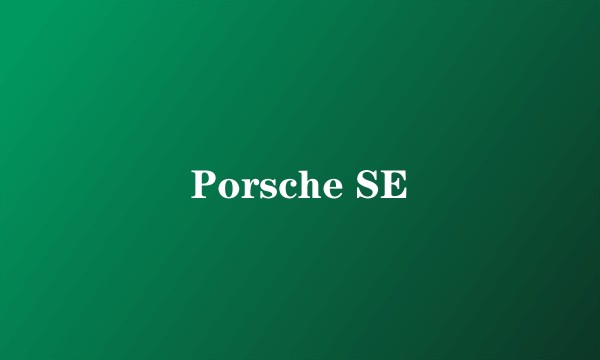 Porsche SE