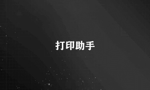 打印助手