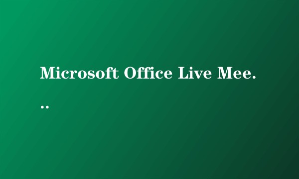 Microsoft Office Live Meeting