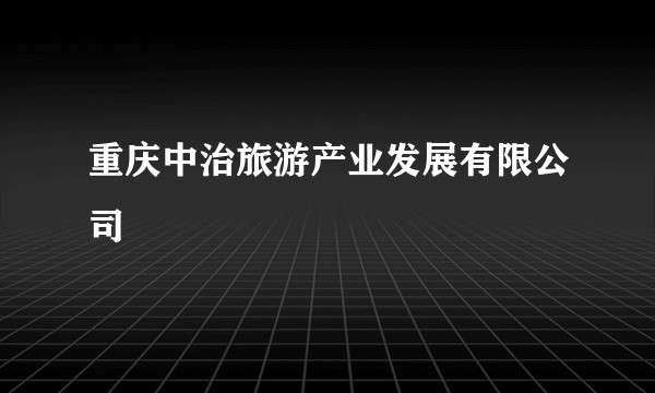 重庆中治旅游产业发展有限公司