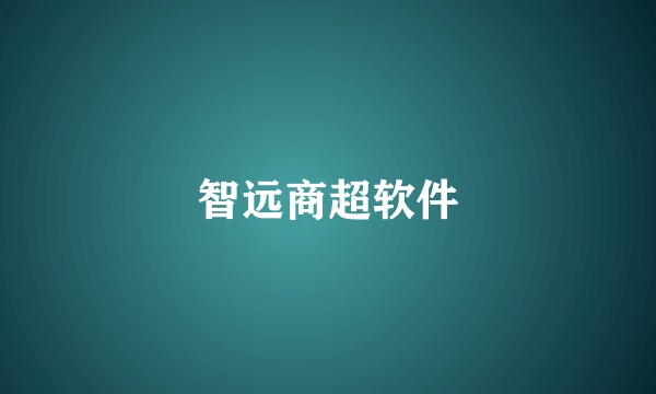 智远商超软件