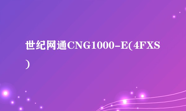 世纪网通CNG1000-E(4FXS)