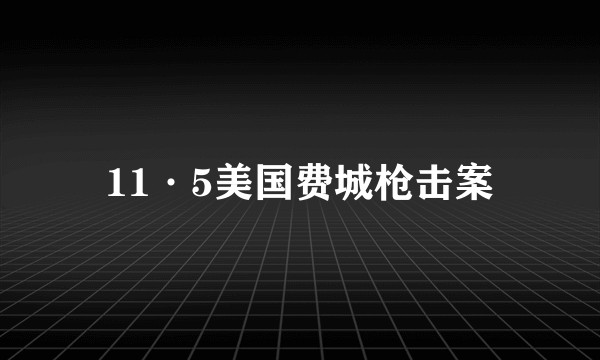 11·5美国费城枪击案