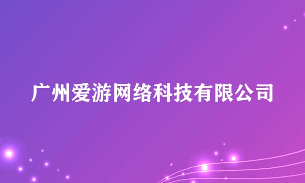 广州爱游网络科技有限公司