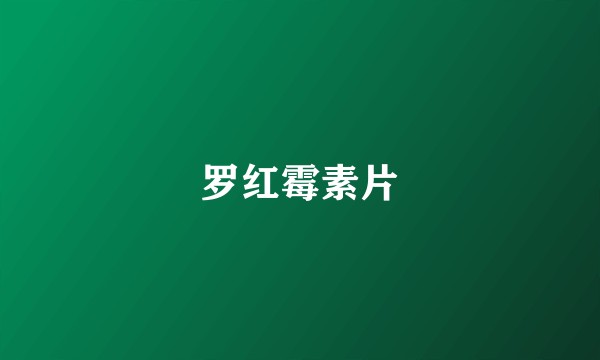 罗红霉素片