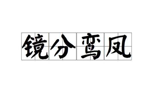 镜分鸾凤
