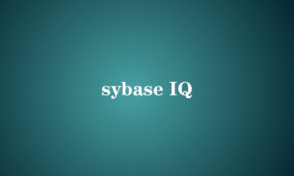 sybase IQ