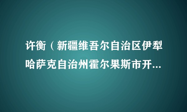 许衡（新疆维吾尔自治区伊犁哈萨克自治州霍尔果斯市开发区人社局劳动监察处处长，市人社局副局长）