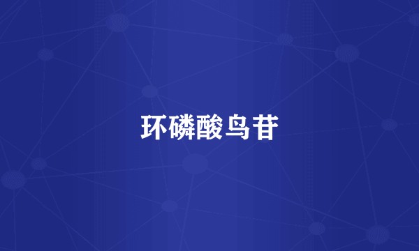 环磷酸鸟苷
