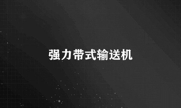 强力带式输送机