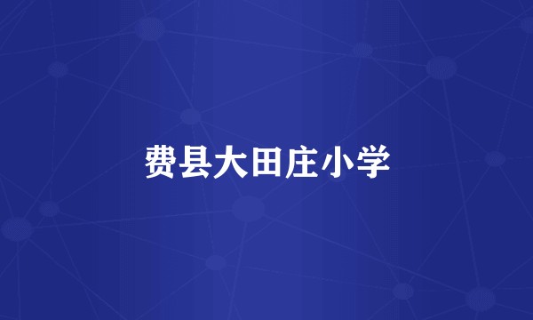 费县大田庄小学