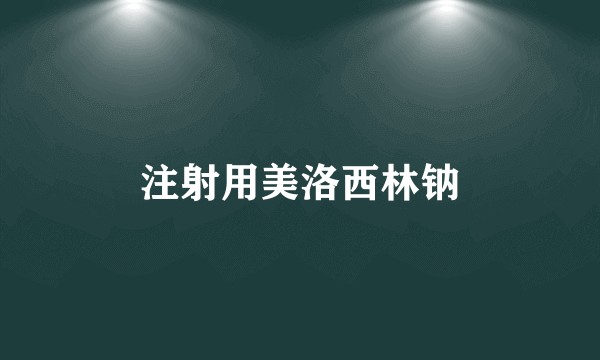 注射用美洛西林钠