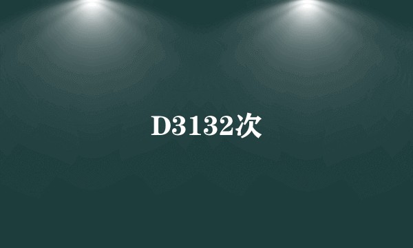 D3132次