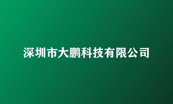 深圳市大鹏科技有限公司