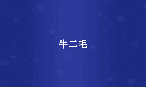 牛二毛