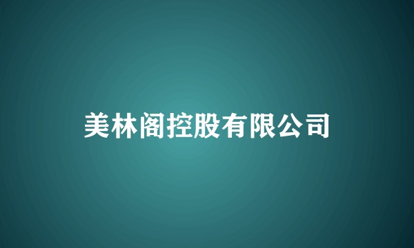 美林阁控股有限公司