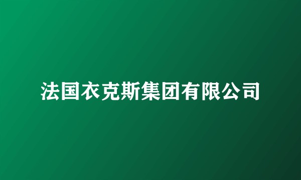 法国衣克斯集团有限公司