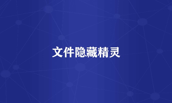 文件隐藏精灵