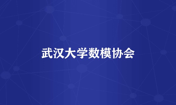 武汉大学数模协会