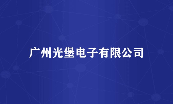 广州光堡电子有限公司