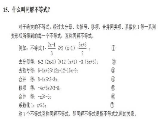 同解不等式