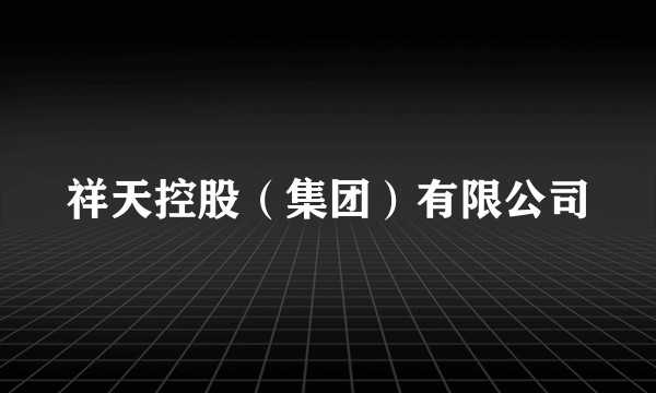 祥天控股（集团）有限公司