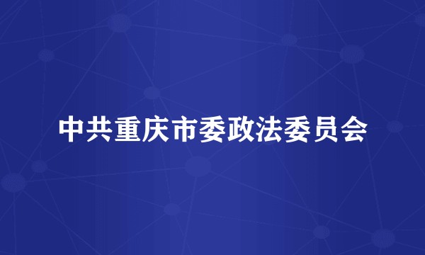 中共重庆市委政法委员会