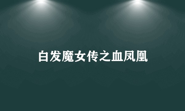 白发魔女传之血凤凰