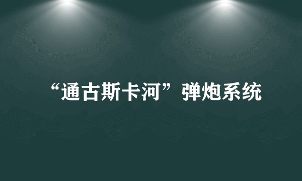 “通古斯卡河”弹炮系统