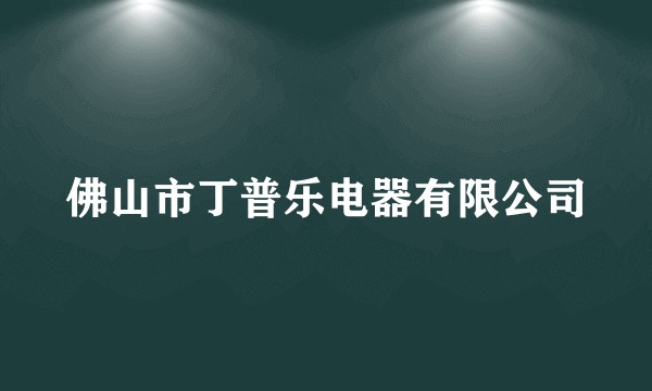 佛山市丁普乐电器有限公司