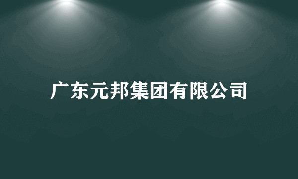 广东元邦集团有限公司