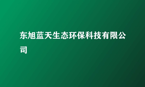 东旭蓝天生态环保科技有限公司