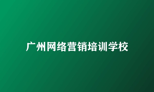 广州网络营销培训学校