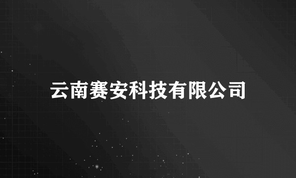 云南赛安科技有限公司