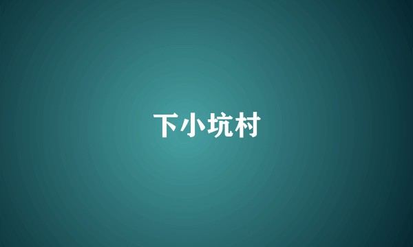 下小坑村