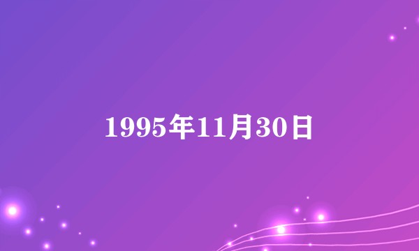 1995年11月30日
