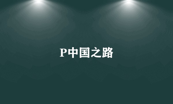 P中国之路