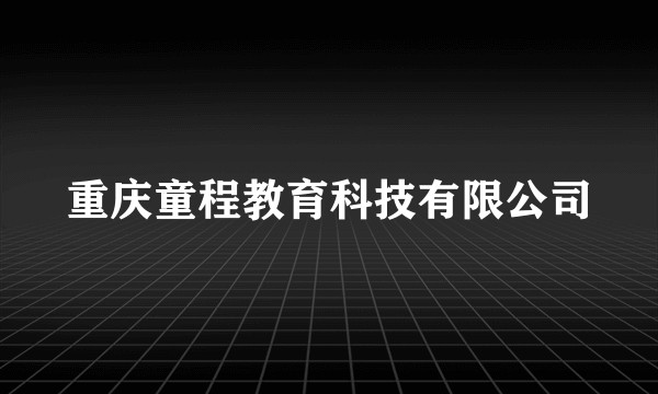 重庆童程教育科技有限公司