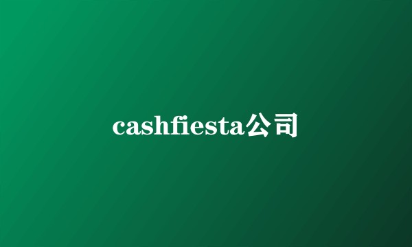 cashfiesta公司