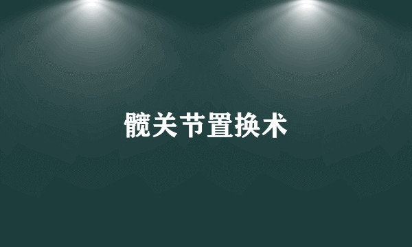 髋关节置换术