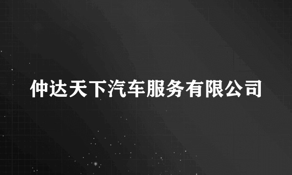 仲达天下汽车服务有限公司