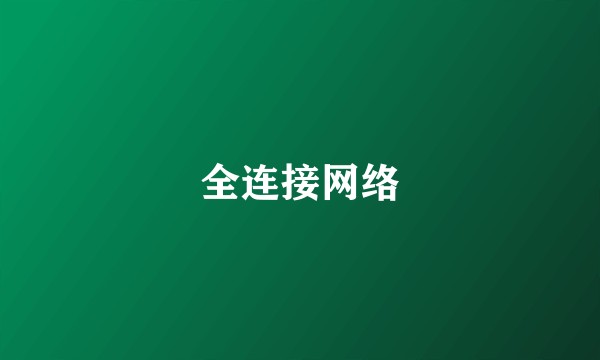全连接网络